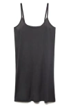 Mango Micromodal Nightgown In Gray
