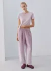 Mango Micromodal Short-sleeve T-shirt In Purple