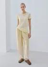 Mango Micromodal Short-sleeve T-shirt In Yellow