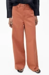 Mango Mid Rise Baggy Ultra Wide Leg Jeans