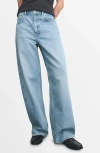 Mango Women's Mid-rise Balloon Jeans In Blue