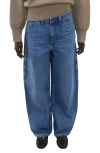 Mango Mid Rise Balloon Jeans In Blue