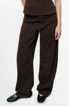 Mango Women's Mid-rise Balloon Jeans In Brown