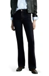 Mango Women's Rinse Wash Flare Jeans In Open Blue