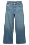 Mango Women's Mid-rise Straight Jeans In Blue