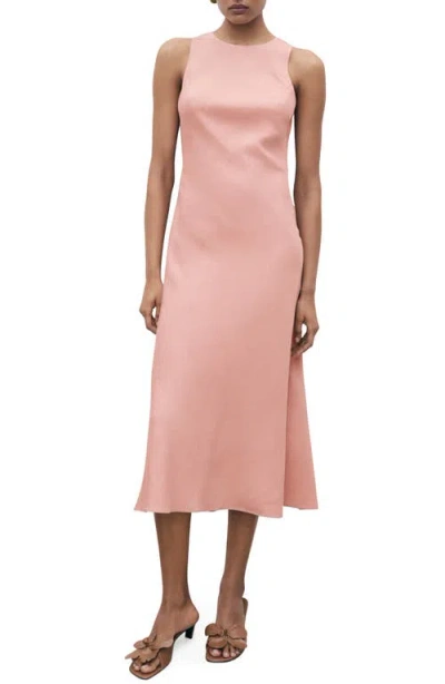 MANGO MANGO MIDI-DRESS WITH STRAPS