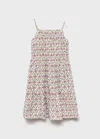 Mango Midi Printed Dress Pink In Neutral