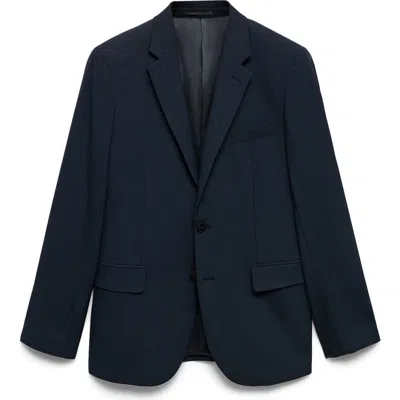 Mango Milan Slim Fit Stretch Sport Coat In Blue
