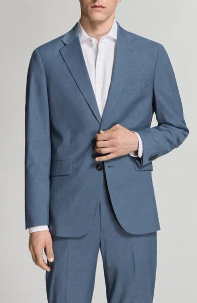 Mango Milan Slim Fit Suit Jacket In Blue
