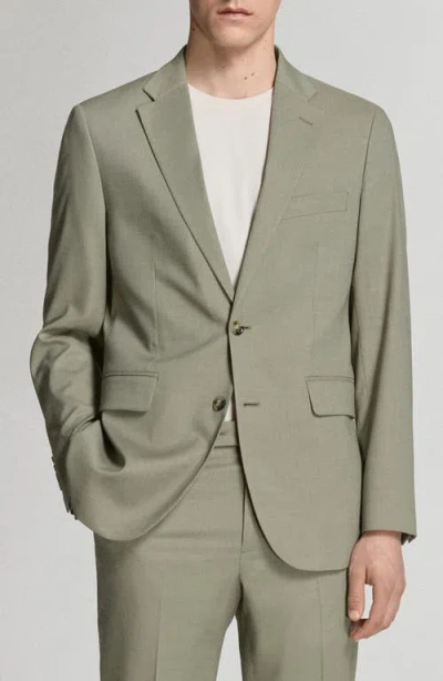 Mango Milan Slim Fit Suit Jacket In Green