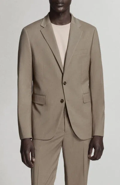 Mango Milan Slim Fit Suit Jacket In Brown