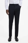 Mango Milan Slim Fit Suit Pants In Blue
