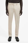Mango Milan Slim Fit Suit Pants In Ecru