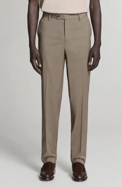 Mango Milan Slim Fit Suit Pants In Gray