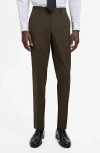 Mango Milan Slim Fit Suit Pants In Green