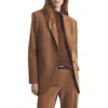 Mango Milano Blazer In Brown
