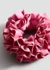 Mango Mini Ruffle Scrunchie Pink