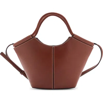 Mango Mini Faux Leather Shopper Bag