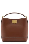 Mango Mini Faux Leather Shopper Bag In Leather