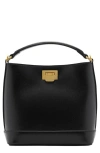 Mango Mini Faux Leather Shopper Bag In Black