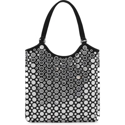 Mango Mini Mirror Detail Top Handle Bag In Black