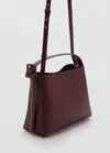 Mango Mini Sac Cabas Boucle Bordeaux - Femme - Taille Unique -  In Burgundy
