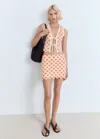Mango Minijupe Crochet Orange - Femme - S -