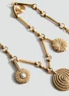 Mango Mixed Charm Necklace In Or
