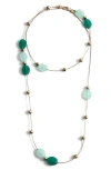 Mango Mixed Beaded Necklace In Multi
