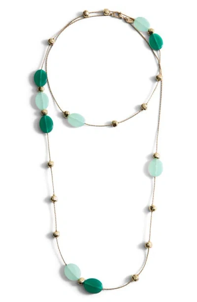 Mango Mixed Beaded Necklace In Multi