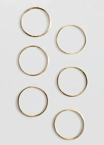Mango Mixed Bracelet Set In Gold