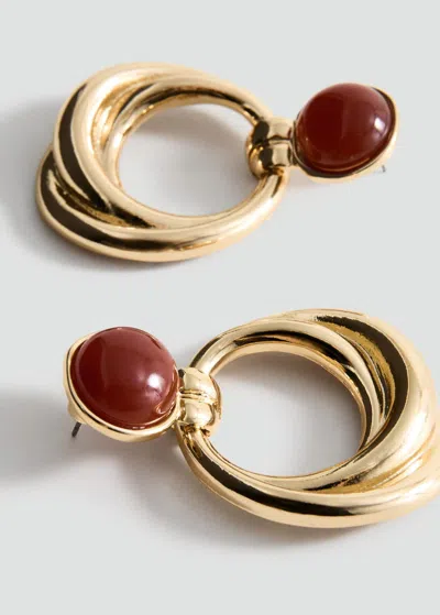 Mango Mixed Hoop Earrings Gold