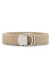 Mango Mixed Media Belt In Gray