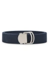 Mango Mixed Media Belt In Orange