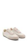 Mango Mixed Media Sneaker In White