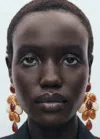 Mango Mixed Resin Drop Earrings