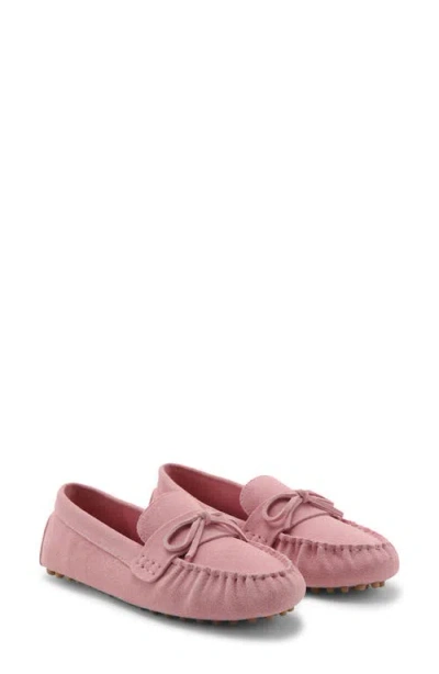 Mango Moc Toe Loafer In Pink