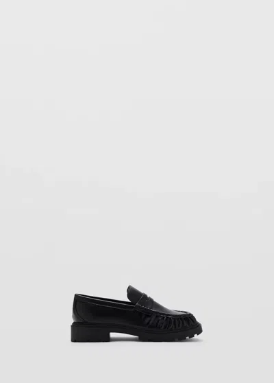 Mango Kids' Mocassins Classiques In Noir