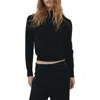 Mango Mock Neck Sweater In Black