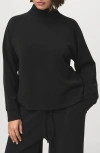 Mango Mock Neck Sweatshirt In Black