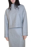 Mango Sweatshirt Midi Brim Grey In Grey