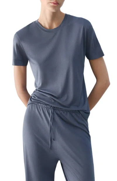 Mango Modal Pajama T-shirt In Blue
