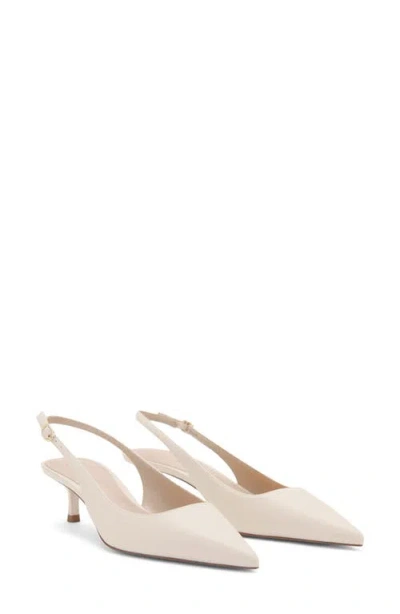 Mango Mona Slingback Pump In Neutral