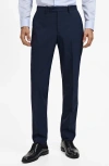 Mango Monaco Slim Fit Suit Pants In Blue