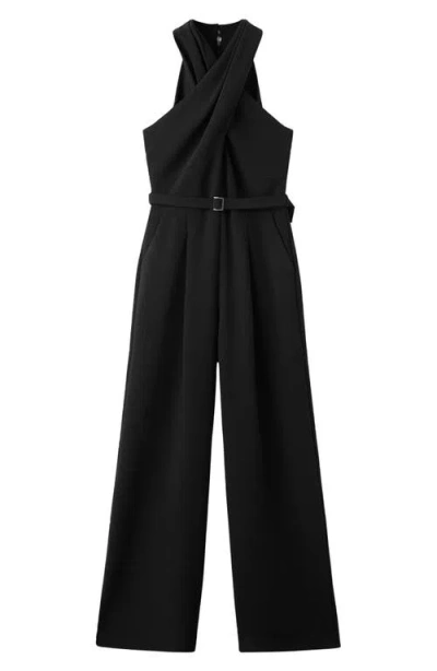 Mango Mono Jane Jumpsuit In Black