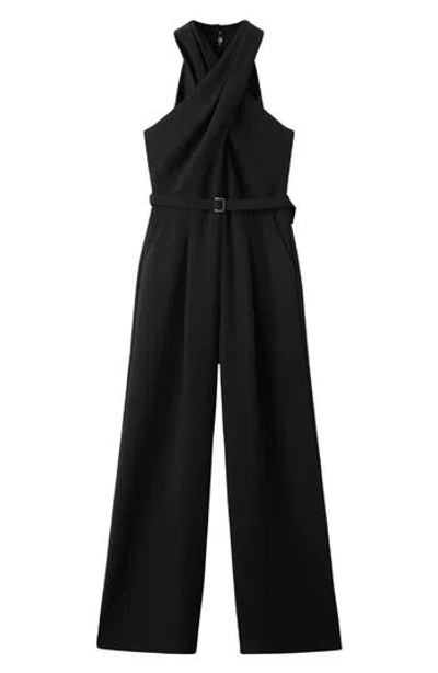 Mango Mono Jane Jumpsuit In Black