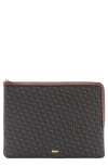 Mango Monogram Laptop Case In Brown