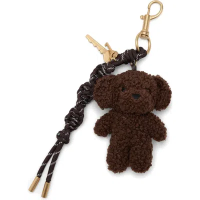 Mango Multicharm Bear Key Ring In Brown