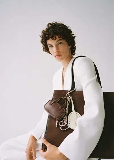 Mango Multicharms Bag Keychain Brown