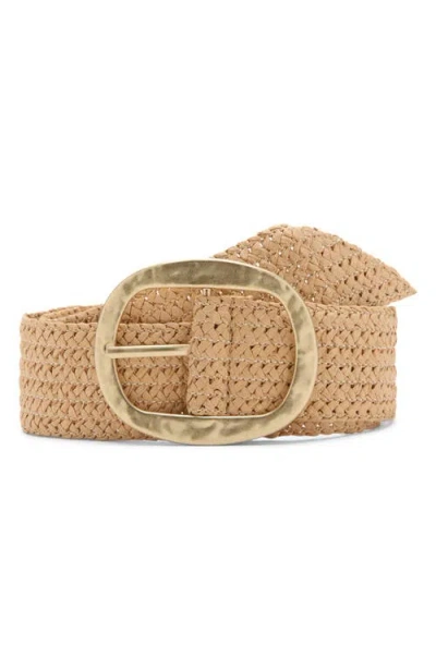 Mango Natural Fiber Belt In Brown